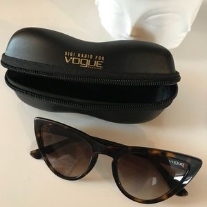 Vogue X Gigi Hadid tortoise cat eye sunglasses